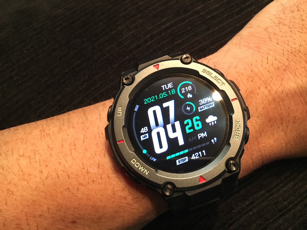 Adventurous Sport-Ready Smartwatches : Amazfit T-Rex Pro
